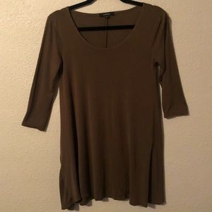 M Olive quarter sleeve t-shirt dress
